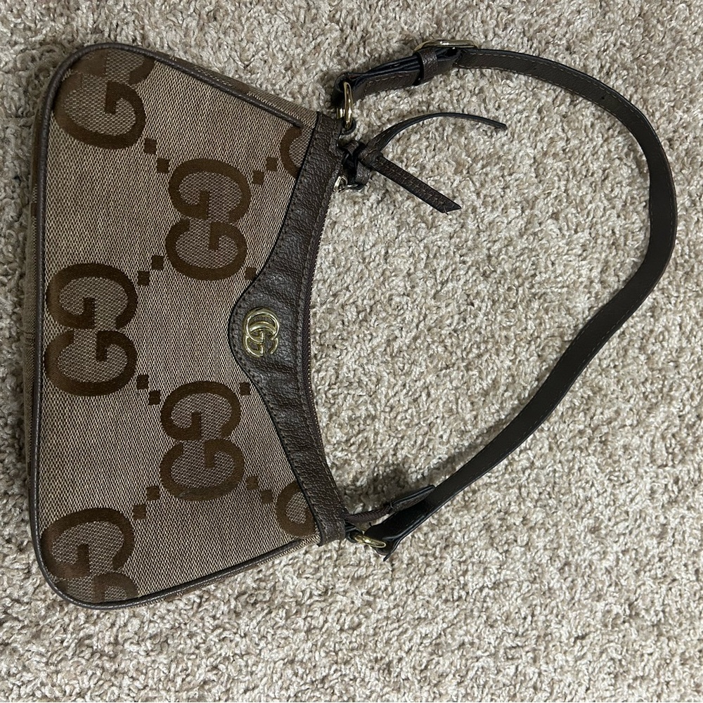 Brown GG Monogram Shoulder Bag